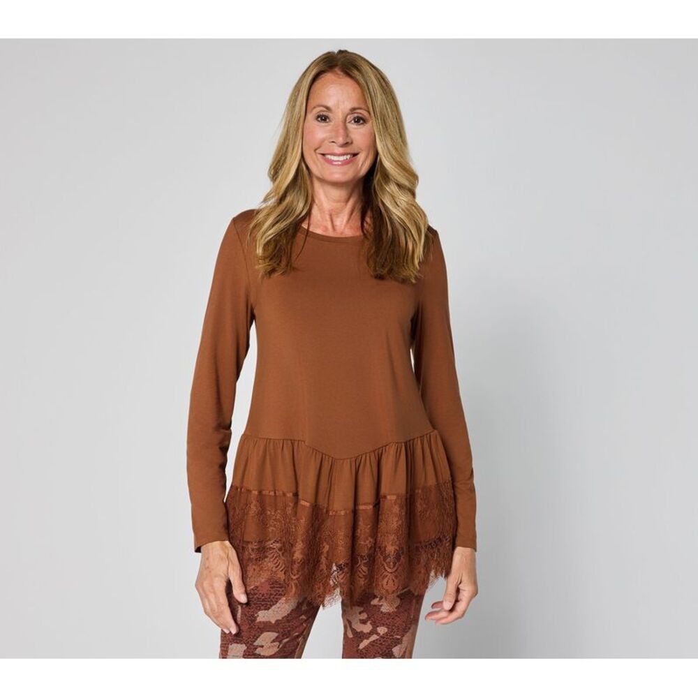 LEGO Women's Top Sz M Make Your Selection: LOGO by Lori Goldstein Brown A730868